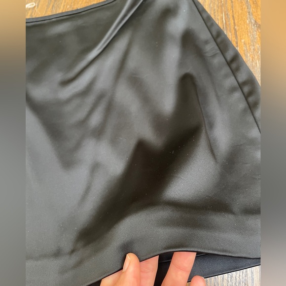 Black Wilfred Tavern satin mini skirt - Picture 8 of 14